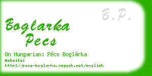 boglarka pecs business card